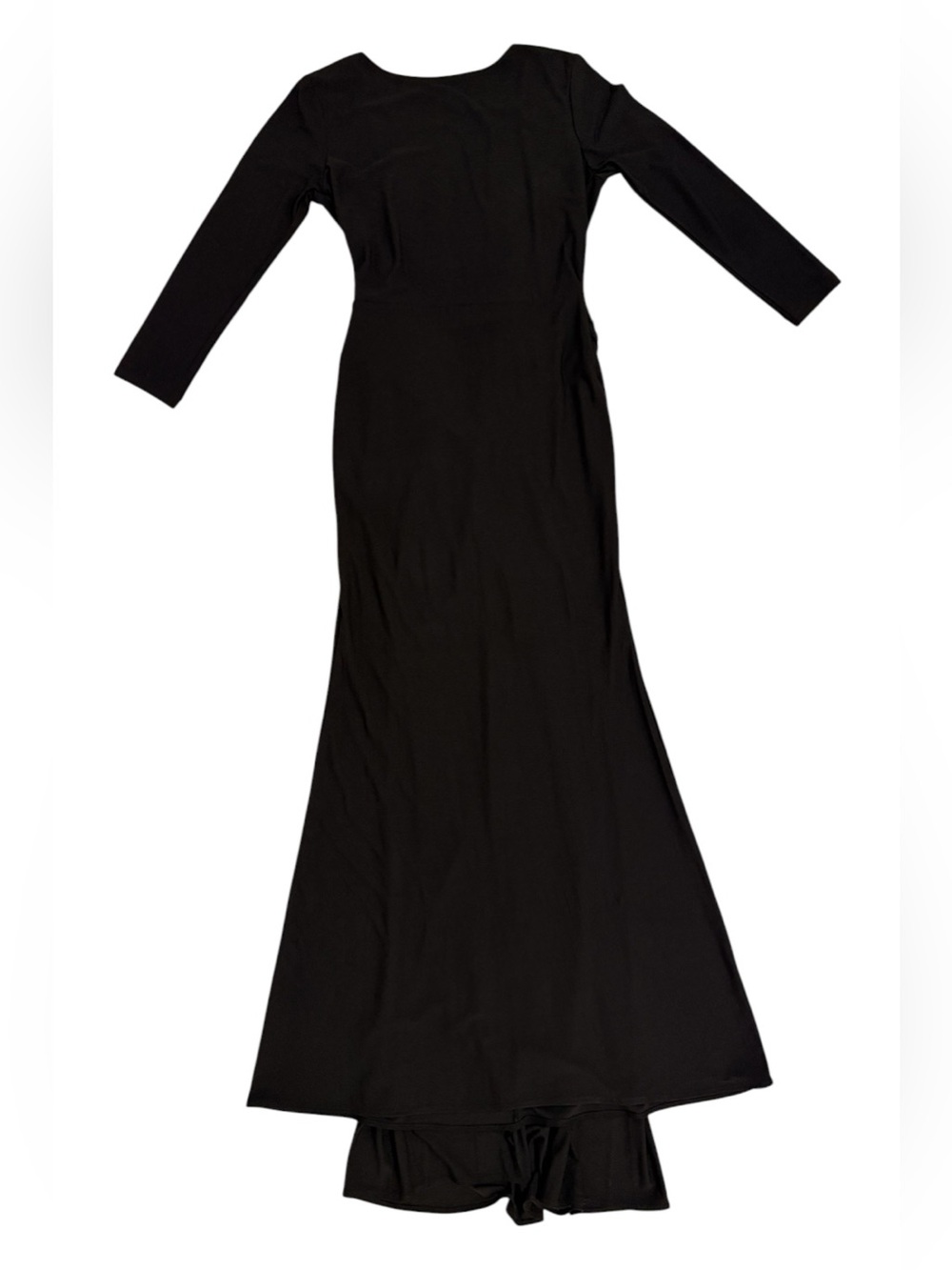 Petite Classic Black Long Sleeve Maxi Dress